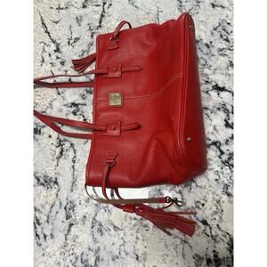Dooney And Bourke Pebble Grain Red Leather Vintage Purse